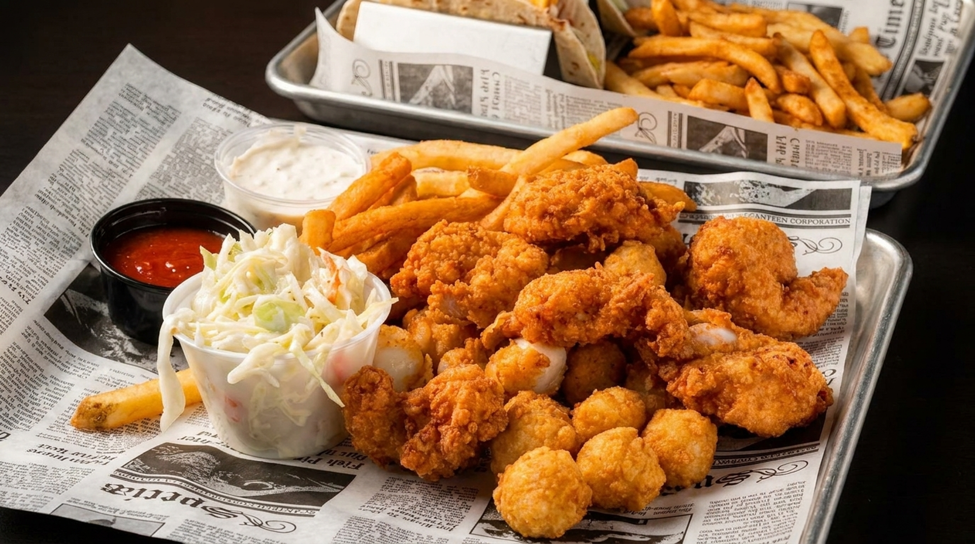 Chicken tenders and mac and cheese